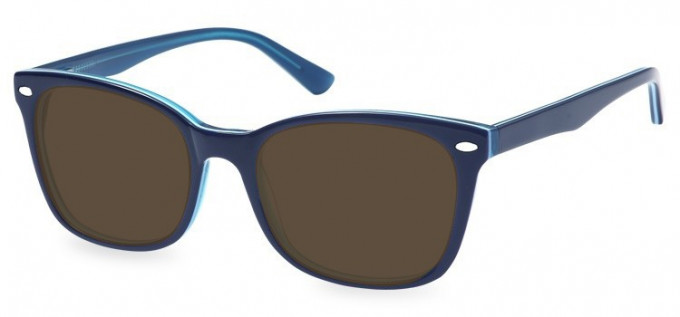 Sunglasses in Blue/Clear Blue