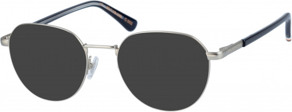 Superdry SDO-SCHOLAR sunglasses in Silver Navy