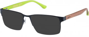 Superdry SDO-OSAMU sunglasses in Black Lime