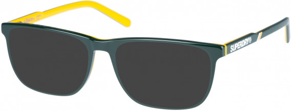 Superdry SDO-CONOR sunglasses in Green Yellow