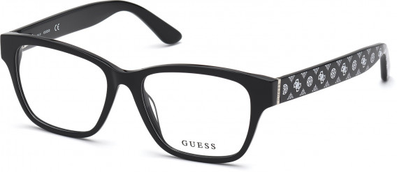 GUESS GU2823-55 glasses in Shiny Black