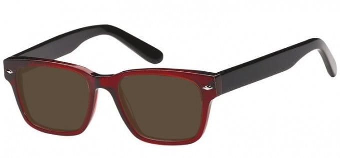 Sunglasses in Clear Red/Black