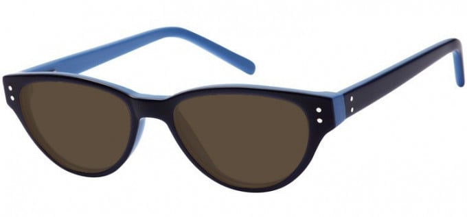 Sunglasses in Black/Blue