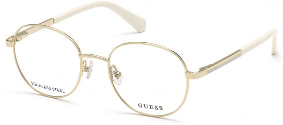 GUESS GU50025 glasses in Pale Gold