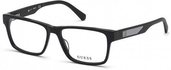 GUESS GU50018-54 glasses in Shiny Black