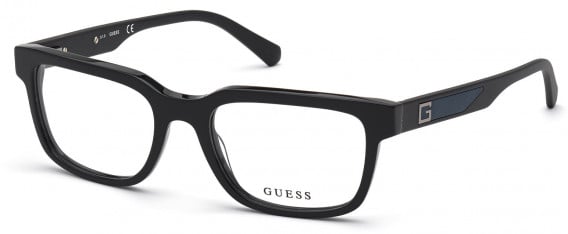 GUESS GU50016 glasses in Shiny Black