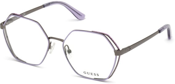 GUESS GU2792 glasses in Shiny Light Nickeltin
