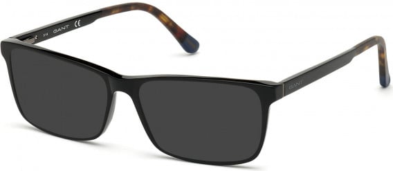 GANT GA3201-57 sunglasses in Shiny Black