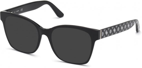 GUESS GU2821 sunglasses in Shiny Black