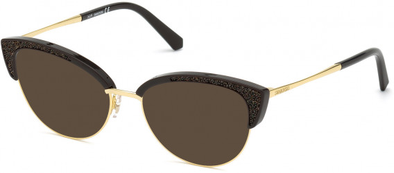 SWAROVSKI SK5363 sunglasses in Shiny Dark Brown
