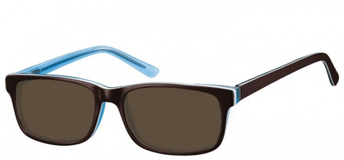Sunglasses in Brown/Turquoise