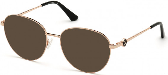 GUESS GU2756-53 sunglasses in Shiny Rose Gold