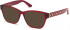 GUESS GU2823-53 sunglasses in Shiny Red