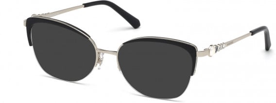 SWAROVSKI SK5307 sunglasses in Shiny Palladium