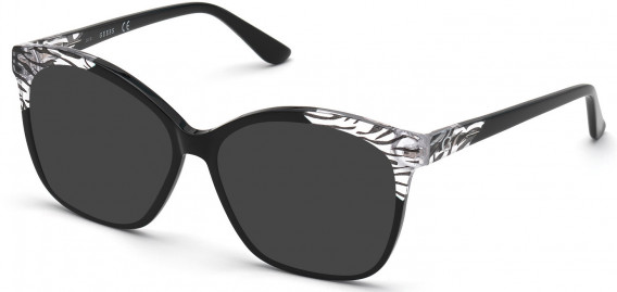 GUESS GU2820 sunglasses in Shiny Black