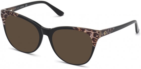 GUESS GU2819 sunglasses in Shiny Black