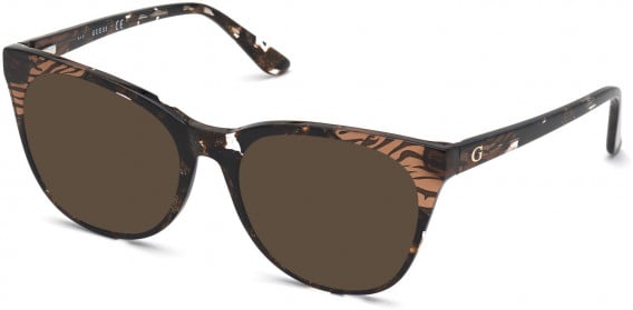 GUESS GU2819 sunglasses in Dark Brown/Other