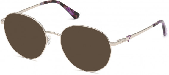 GUESS GU2812 sunglasses in Shiny Light Nickeltin