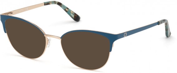 GUESS GU2796-52 sunglasses in Shiny Turquoise