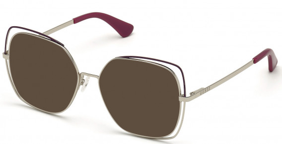 GUESS GU2761 sunglasses in Shiny Light Nickeltin