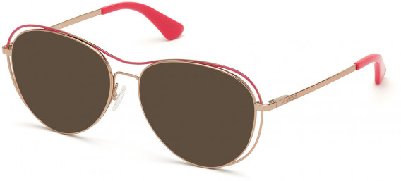 GUESS GU2760 sunglasses in Shiny Rose Gold