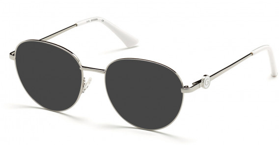 GUESS GU2756-53 sunglasses in Shiny Light Nickeltin