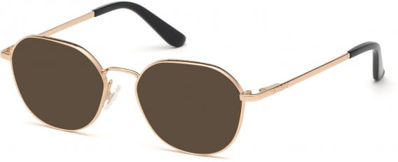 GUESS GU2724 sunglasses in Shiny Rose Gold