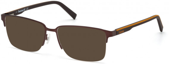 TIMBERLAND TB1653-58 sunglasses in Matte Dark Brown