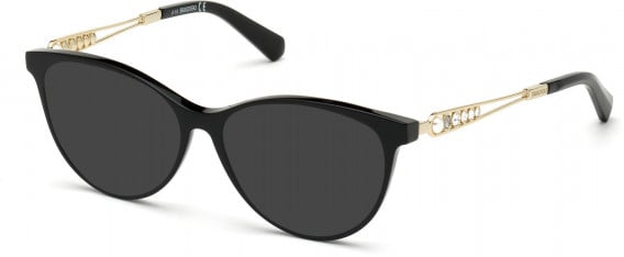 SWAROVSKI SK5341-52 sunglasses in Shiny Black