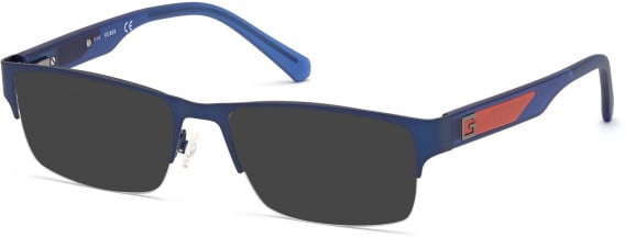 GUESS GU50017 sunglasses in Matte Blue