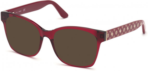 GUESS GU2821 sunglasses in Shiny Red