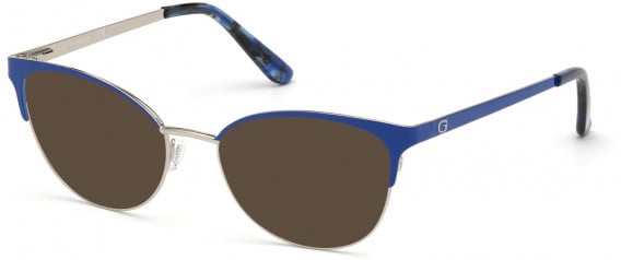 GUESS GU2796-52 sunglasses in Shiny Blue