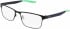 NIKE OPTICAL NIKE 8130-54 glasses in SATIN BLACK/ELECTRO GREEN