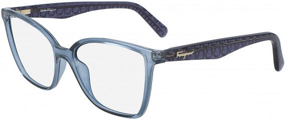 Salvatore Ferragamo SF2868 glasses in Crystal Blue Navy