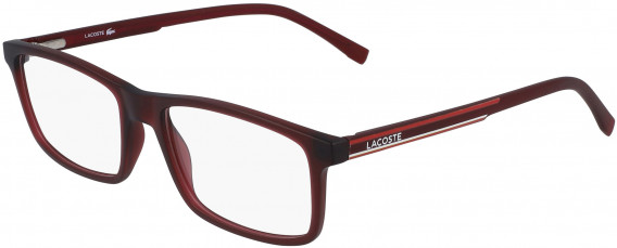 Lacoste L2858 glasses in Matte Dark Red