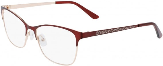 Marchon M-4009 glasses in Matte Bordeaux/Rose Gold