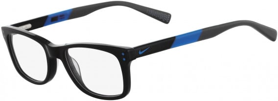 Nike NIKE 5538-49 glasses in Black-Photo Blue