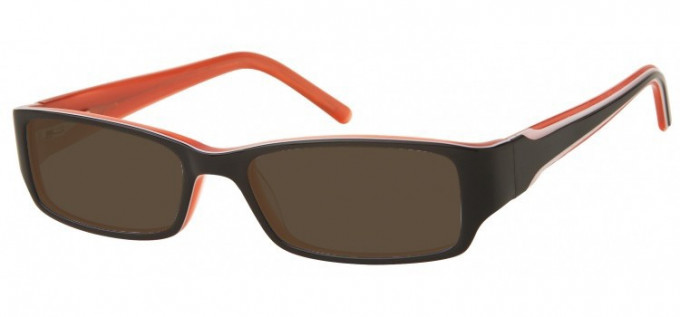 Sunglasses in Black/Orange