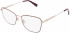 Longchamp LO2141 glasses in Rose Gold/Burgundy