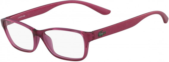 Lacoste L3803B glasses in Fuchsia With Glitter Temples