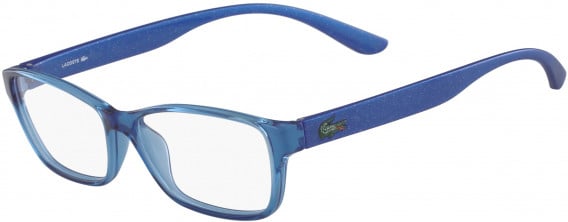 Lacoste L3803B glasses in Azure With Glitter Temples