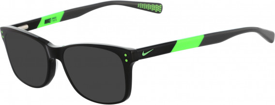 Nike NIKE 5538-46 sunglasses in Black-Flash Lime