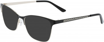 Marchon M-4009 sunglasses in Matte Black/Gold