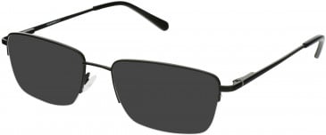 Marchon M-2016 sunglasses in Satin Black