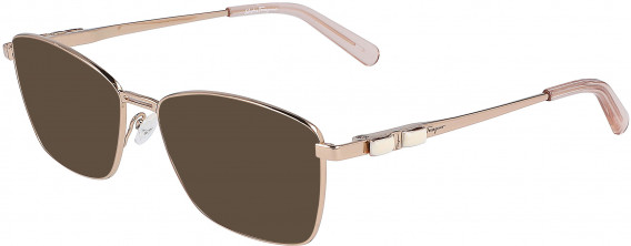 Salvatore Ferragamo SF2198 sunglasses in Shiny Rose Gold