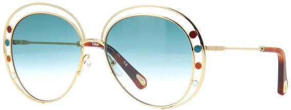 Chloé CE169S sunglasses in Gold Gradient Turqoise