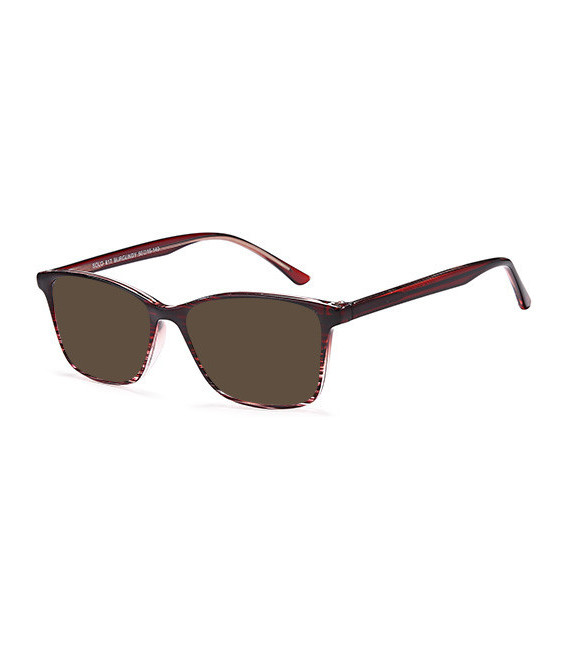 SFE-10827 sunglasses in Burgundy