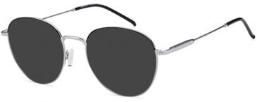 SFE-10738 sunglasses in Black/Silver