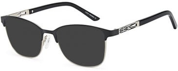 SFE-10763 sunglasses in Black Silver