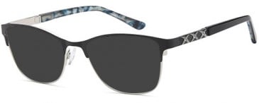 SFE-10759 sunglasses in Black Silver